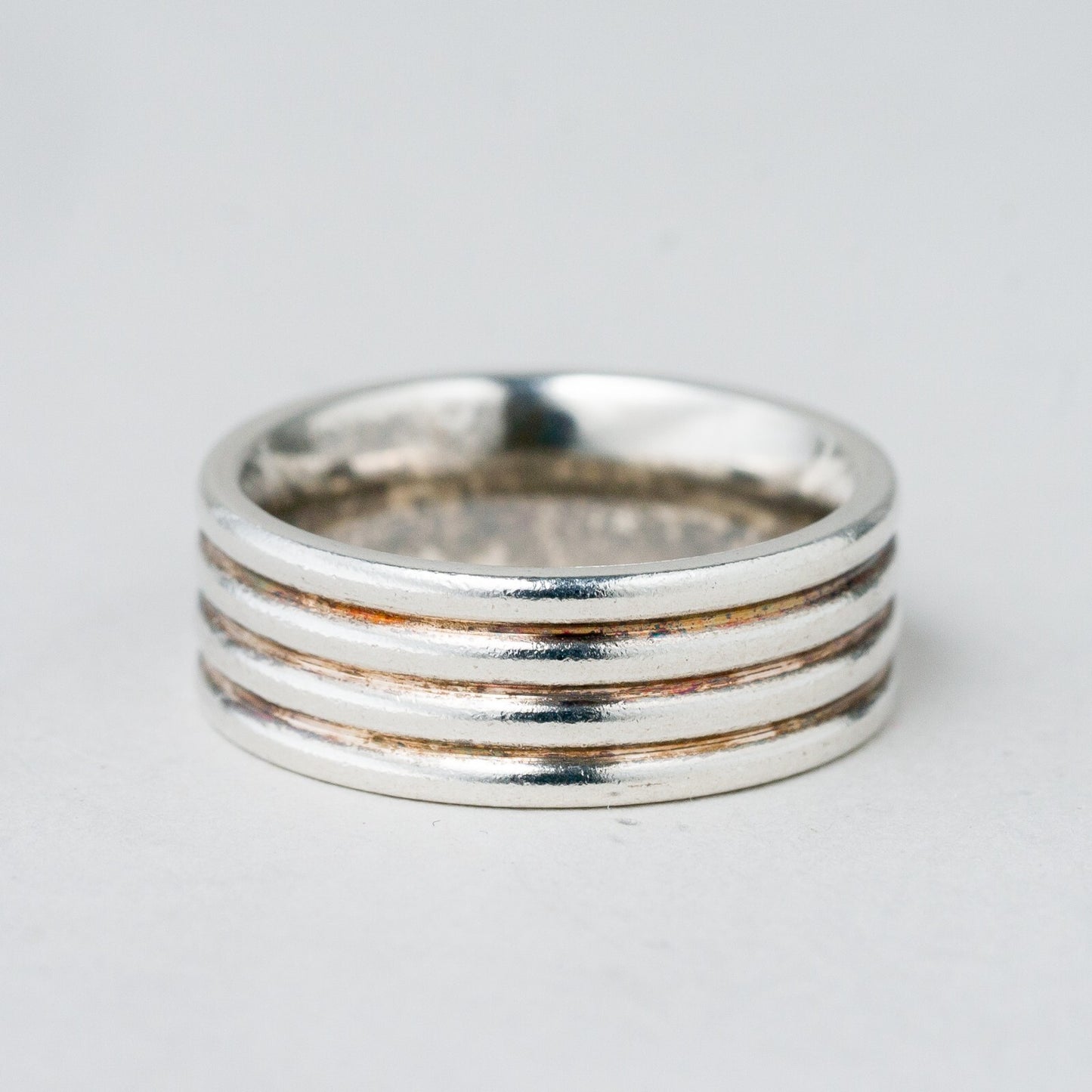 Silber Ring 925 Größe 55 (17,5 mm Ø) 9,6 g0