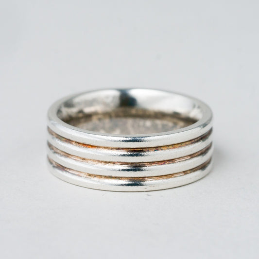 Silber Ring 925 Größe 55 (17,5 mm Ø) 9,6 g0