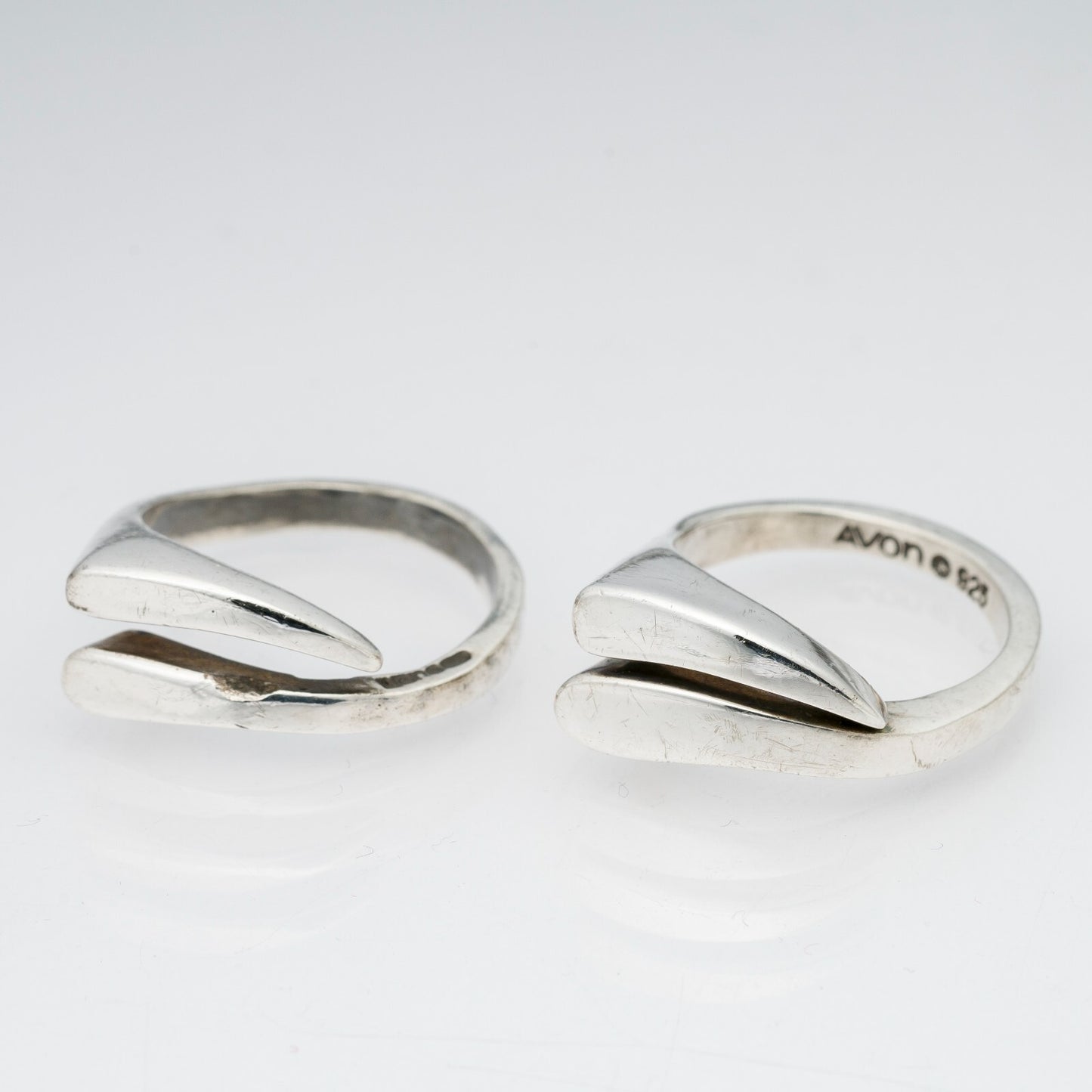 2 x Silberring "Avon" 925er Silber 11,68 g Größe ab 54 (17,2 mm Ø)0