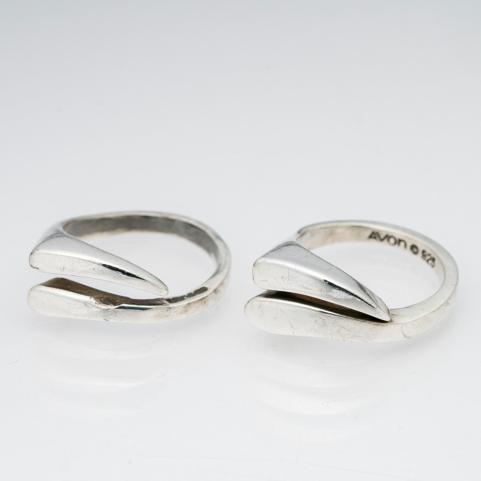 2 x Silberring "Avon" 925er Silber 11,68 g Größe ab 54 (17,2 mm Ø)0