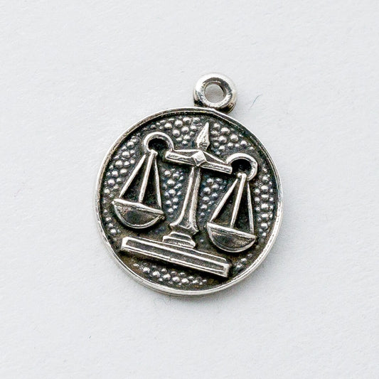 Silber Anhänger Kettenanhänger 835 Sternzeichen Waage 2,03 g0