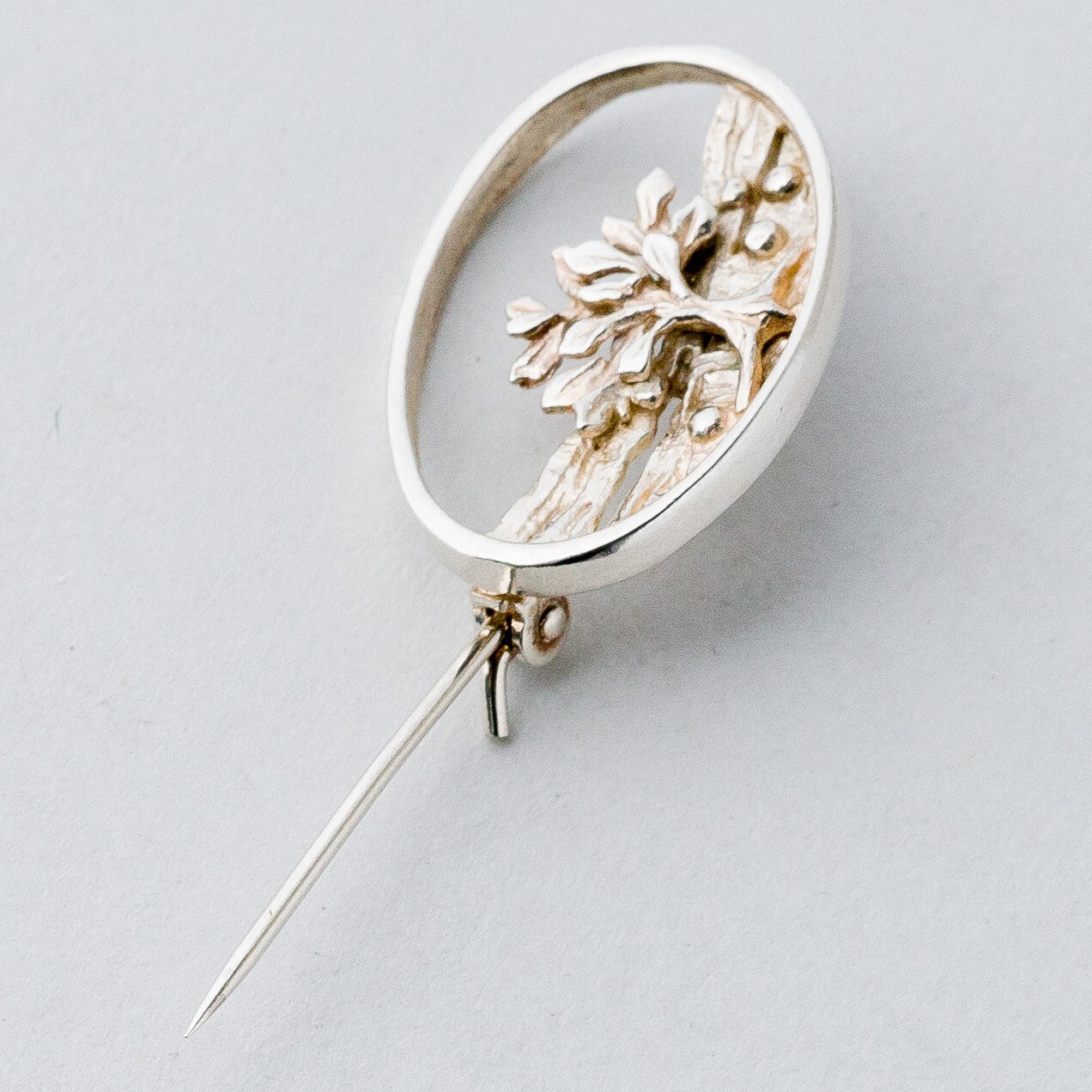 Silber Brosche Spange Baum 3,35 g6