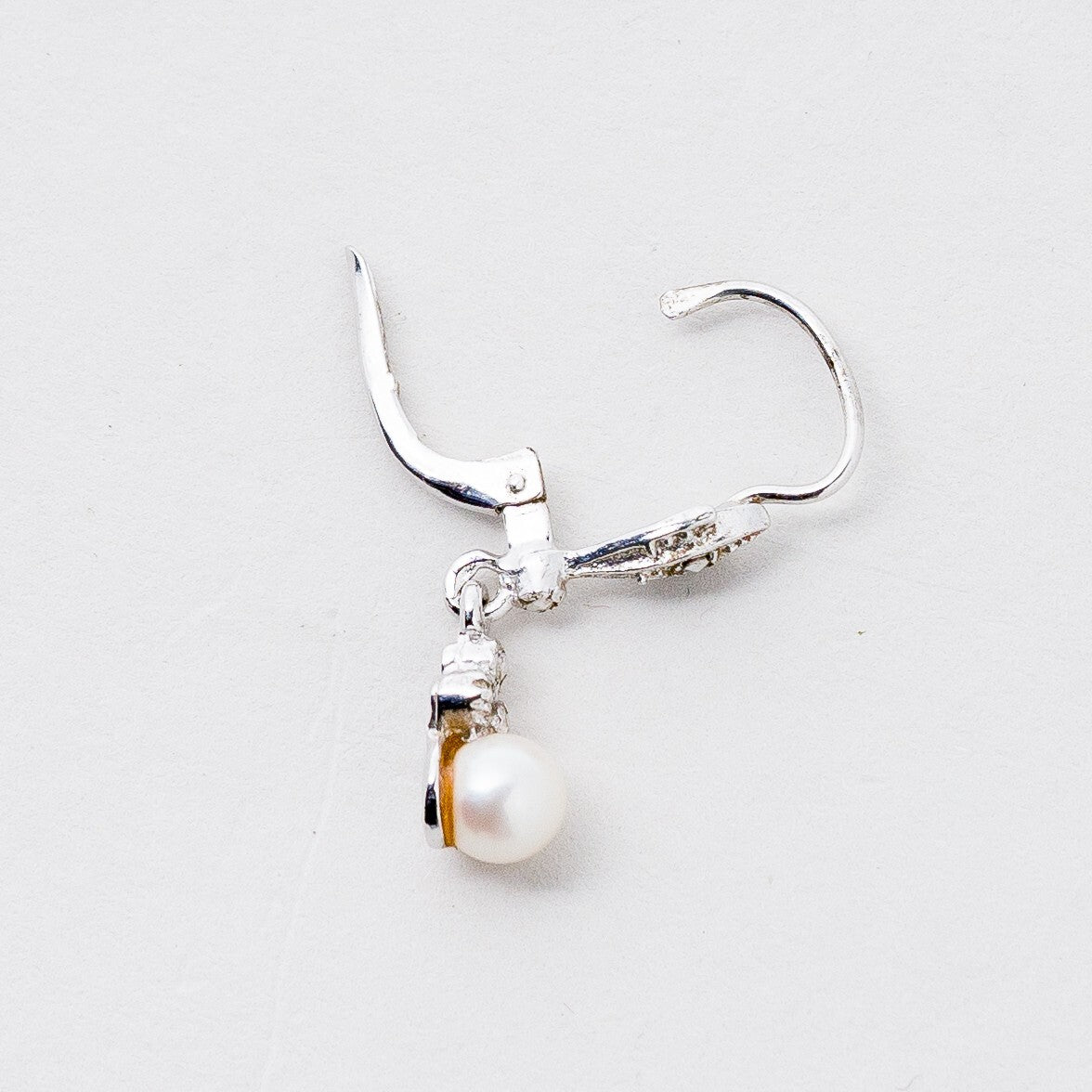 Silber Ohrringe Hängeohrring 925 Perlen 2,49 g5