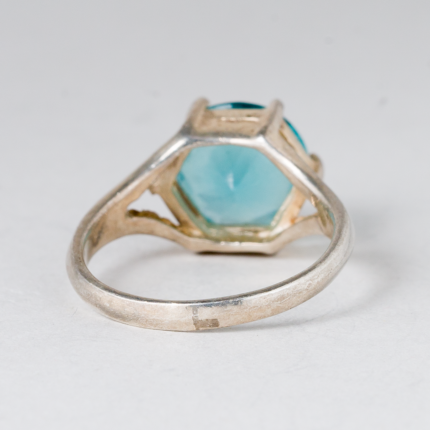Ring Blauer Stein Silber 3,32 g Größe 54 (17,2 mm Ø)2