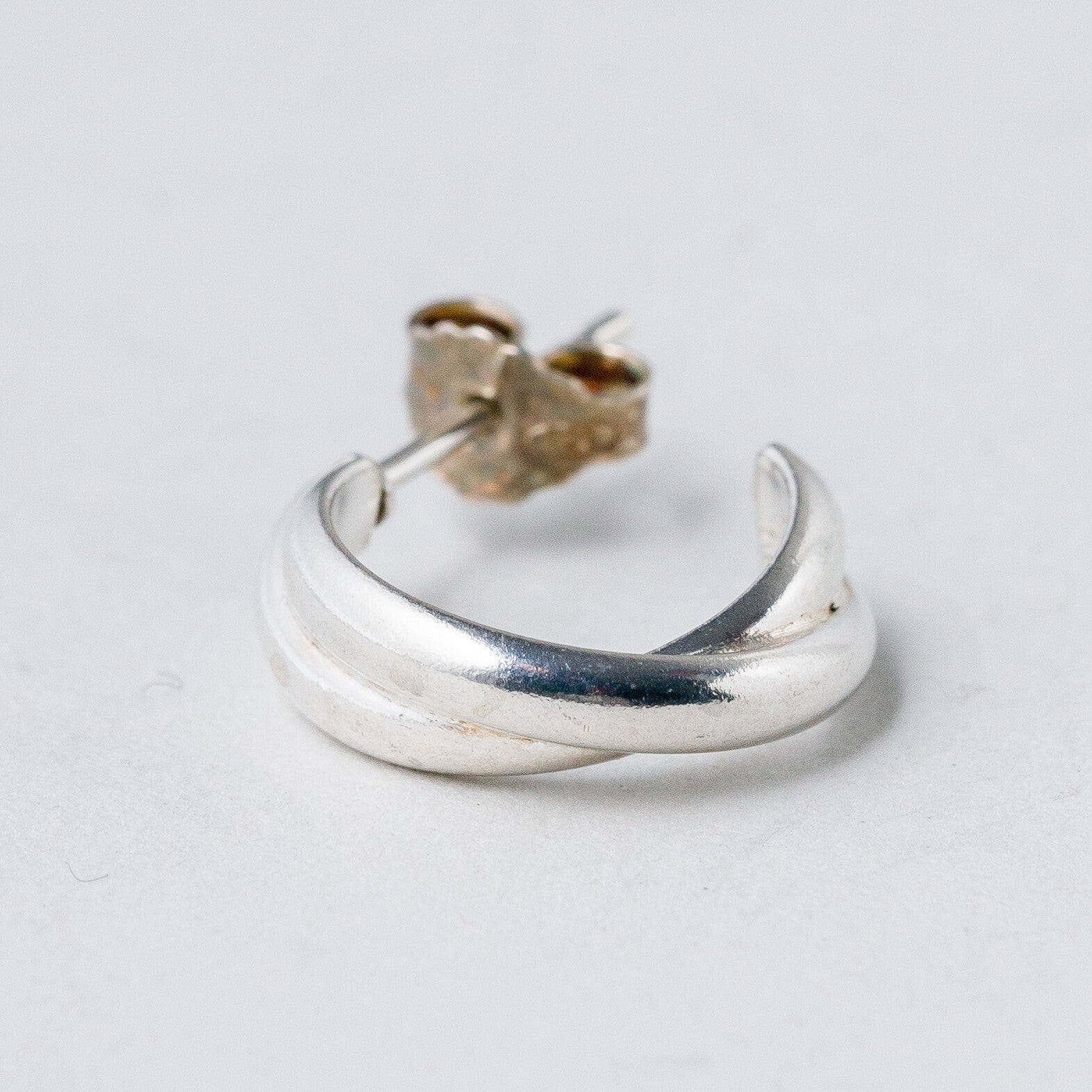 Einzelner Ohrring Creole Silber 925 1,88 g1