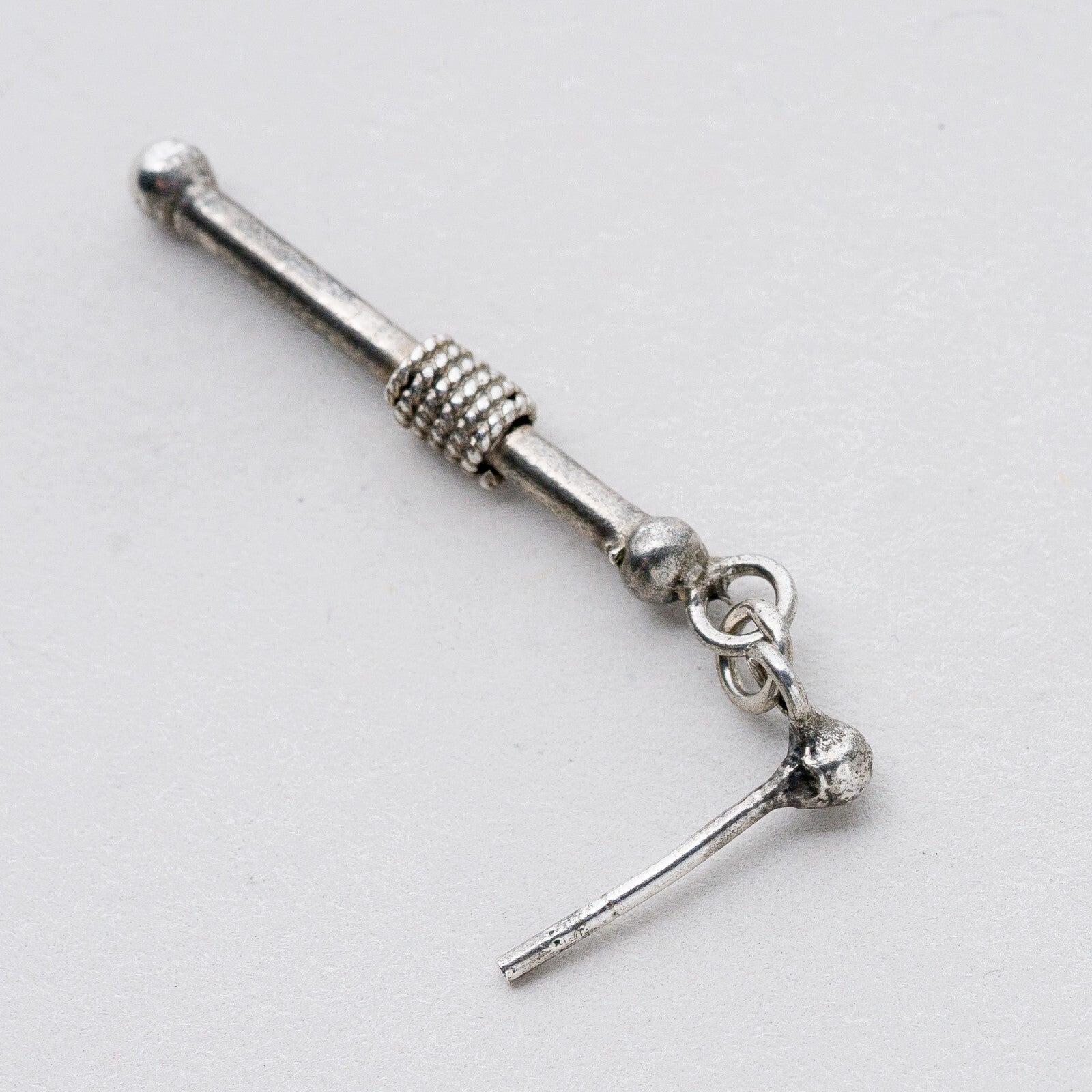 Einzelner Ohrring Hängeohrring Silber 1,19 g1