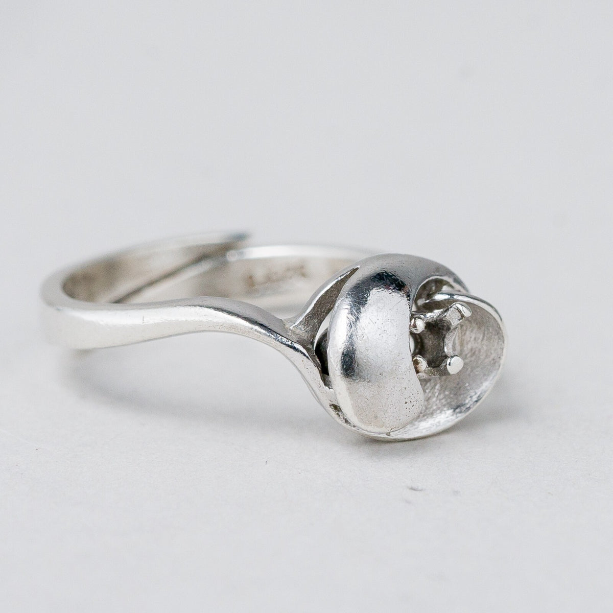 Silber Ring 925 Ohne Stein Größe flexibel ca. 50 2,21 g5