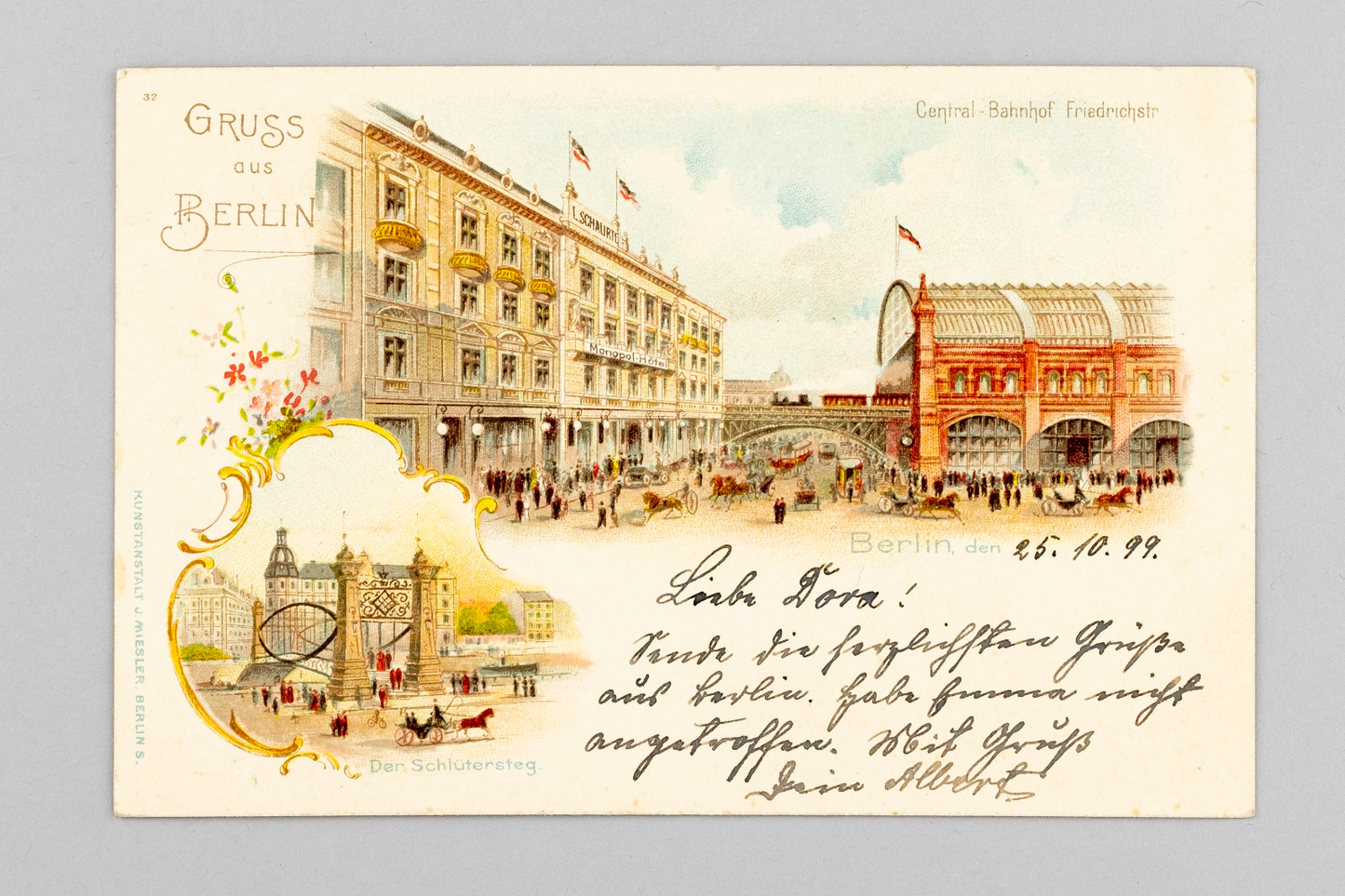 Ansichtskarte Gruss aus Berlin Friedrichstraße 18990