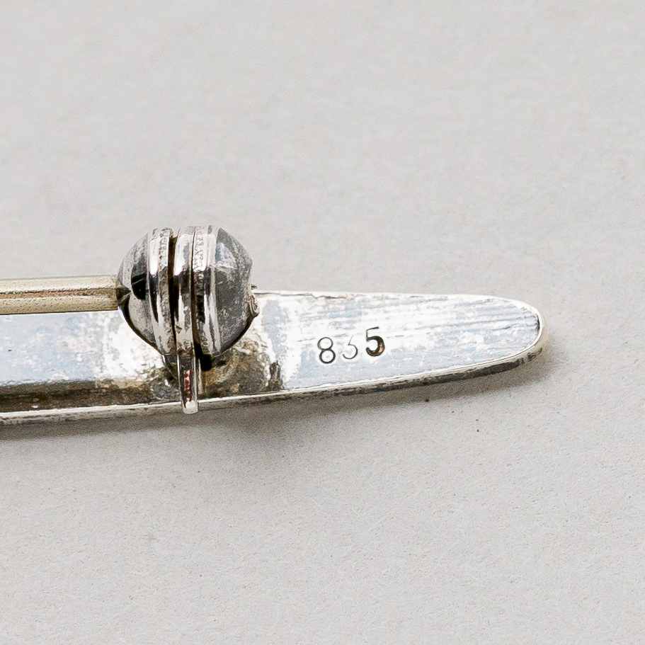 Brosche 835er Silber 2,17 g 5 cm2