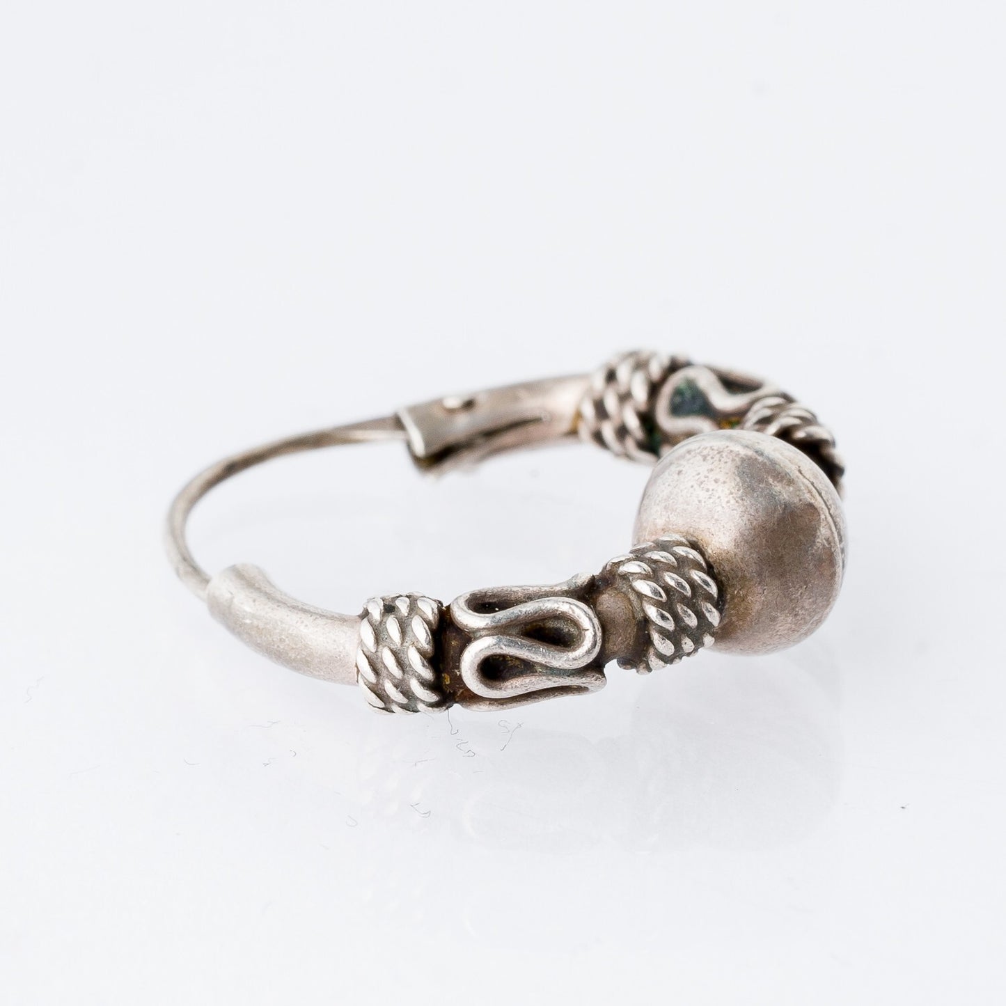 Einzelner Ohrring Creole Silber 1,65 g1
