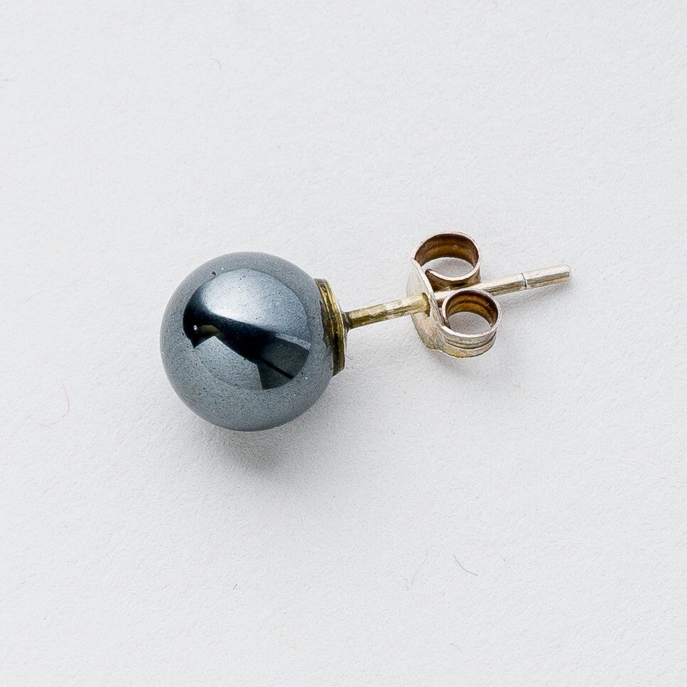 Silber Ohrringe Ohrstecker Schwarze Steine 3,19 g1
