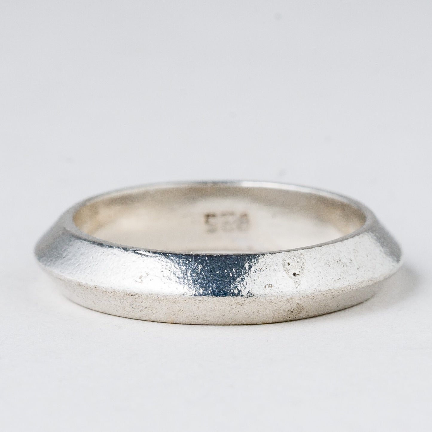 Silber Ring 925 Größe 58 (18,4 mm Ø) 5,45 g2