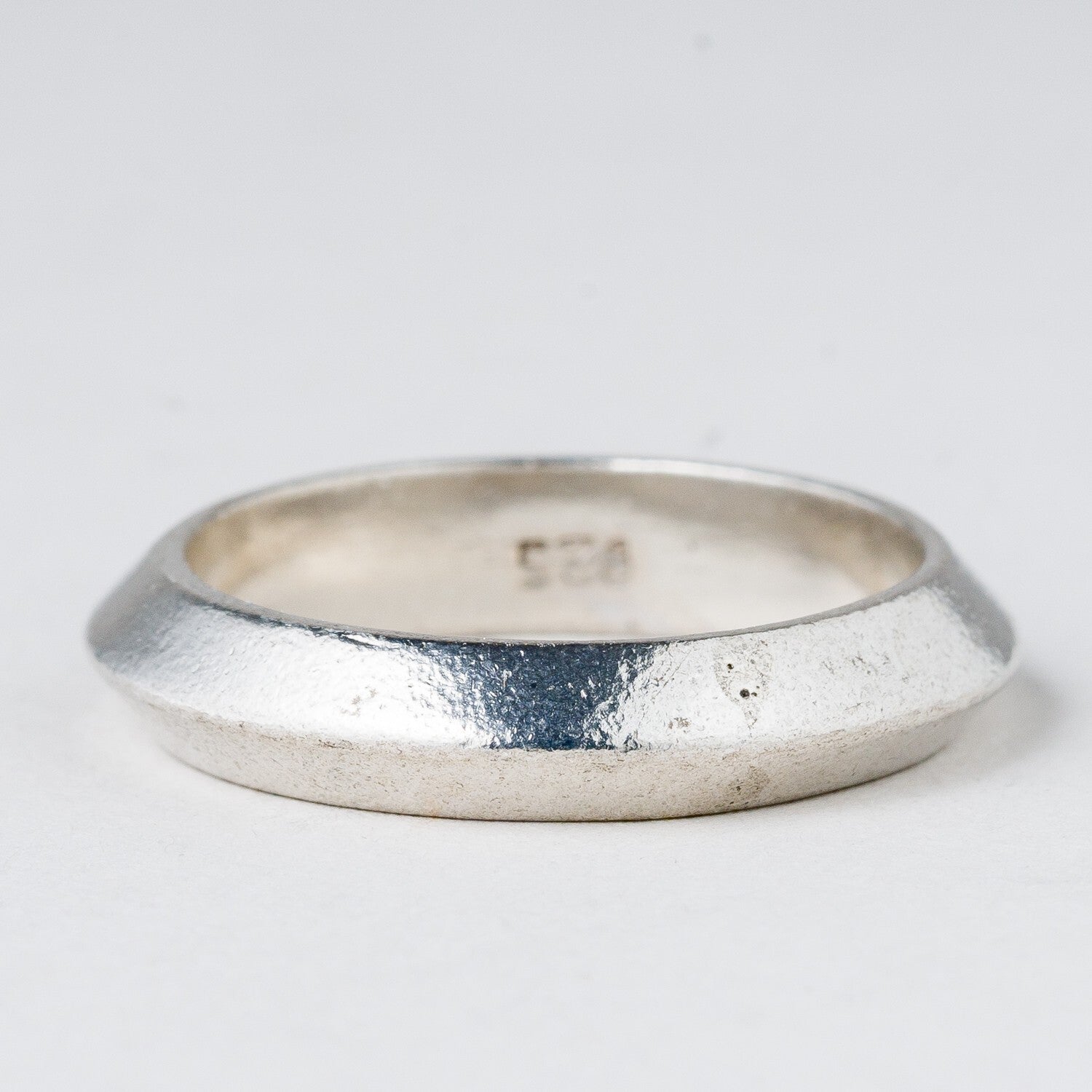 Silber Ring 925 Größe 58 (18,4 mm Ø) 5,45 g2