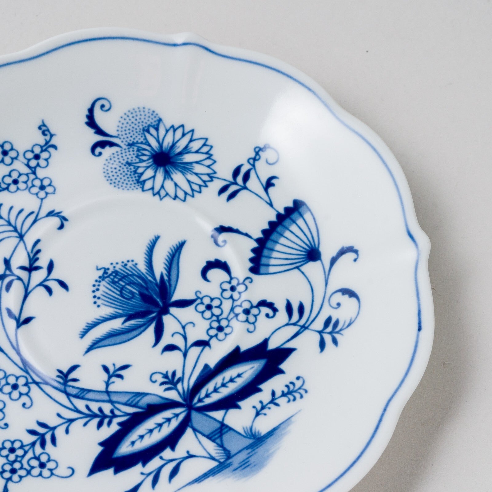 1 x Porzellan Bavaria Untertasse Suppe Zwiebelmuster unbeschädigt2