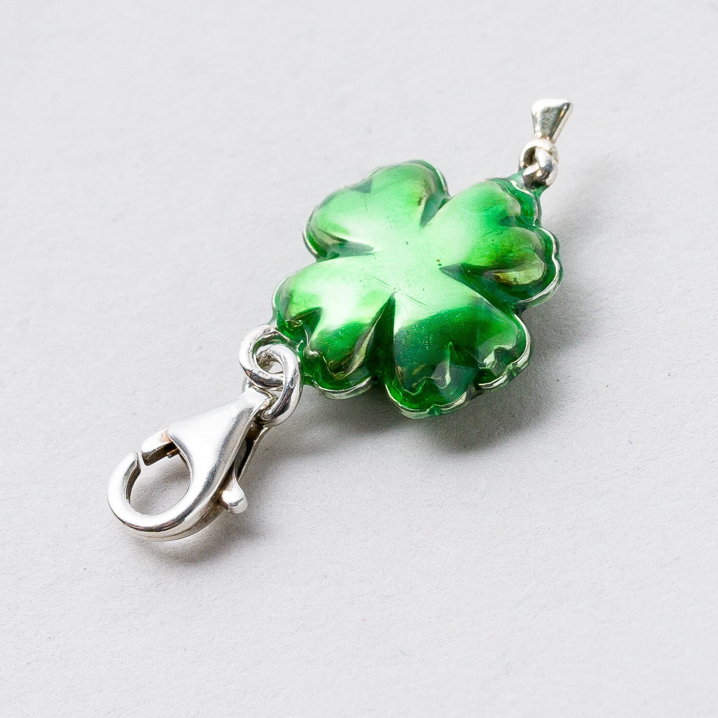 Thomas Sabo 925 Silber Charm Anhänger Kleeblatt 2,8 cm 3,95 g2