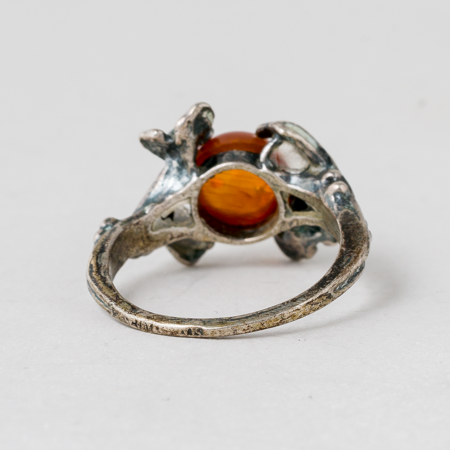 Ring Bernstein Silber 3,15 g Größe 54 (17,2 mm Ø)2