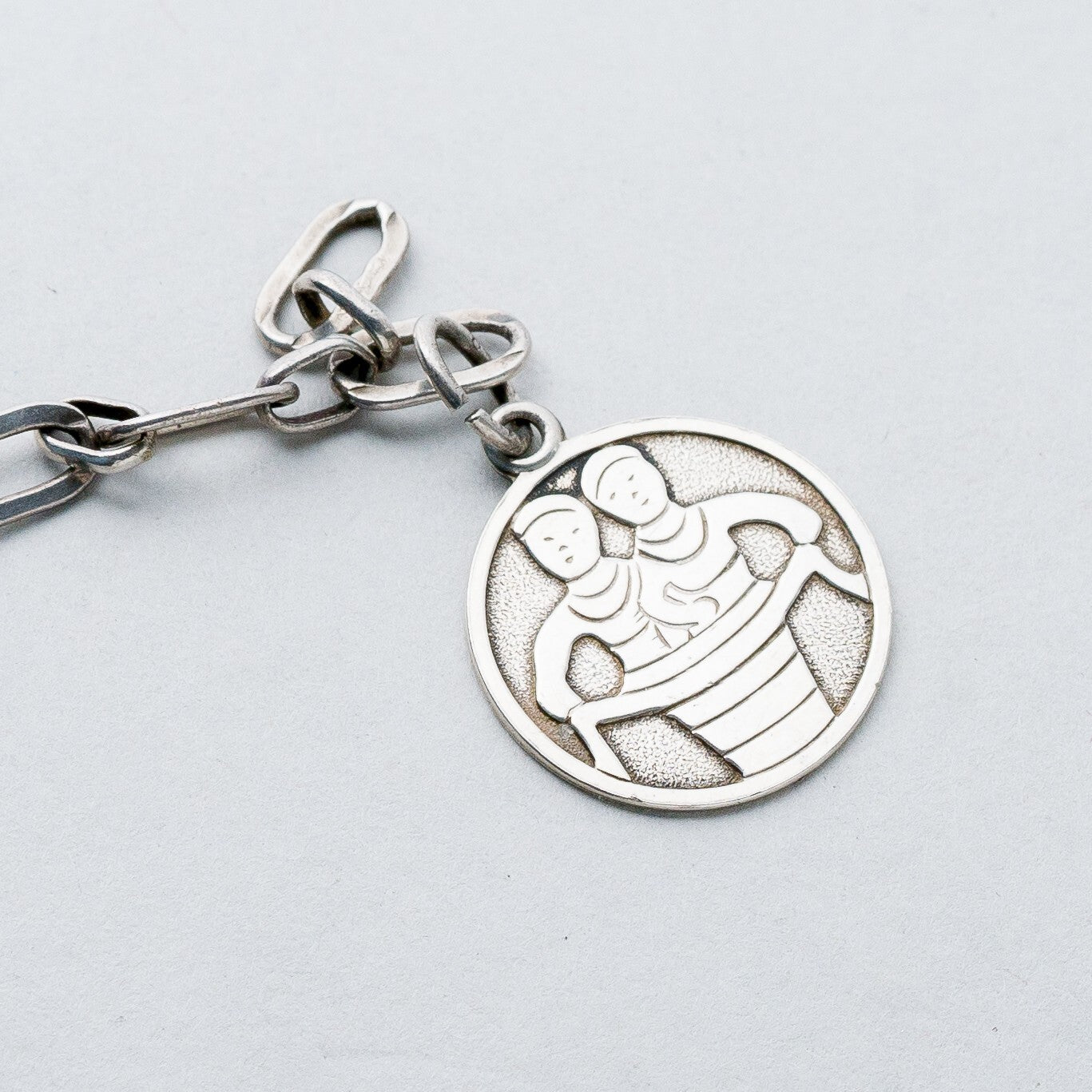 Silber Armband 18 cm 830 Anhänger 3,5 g0