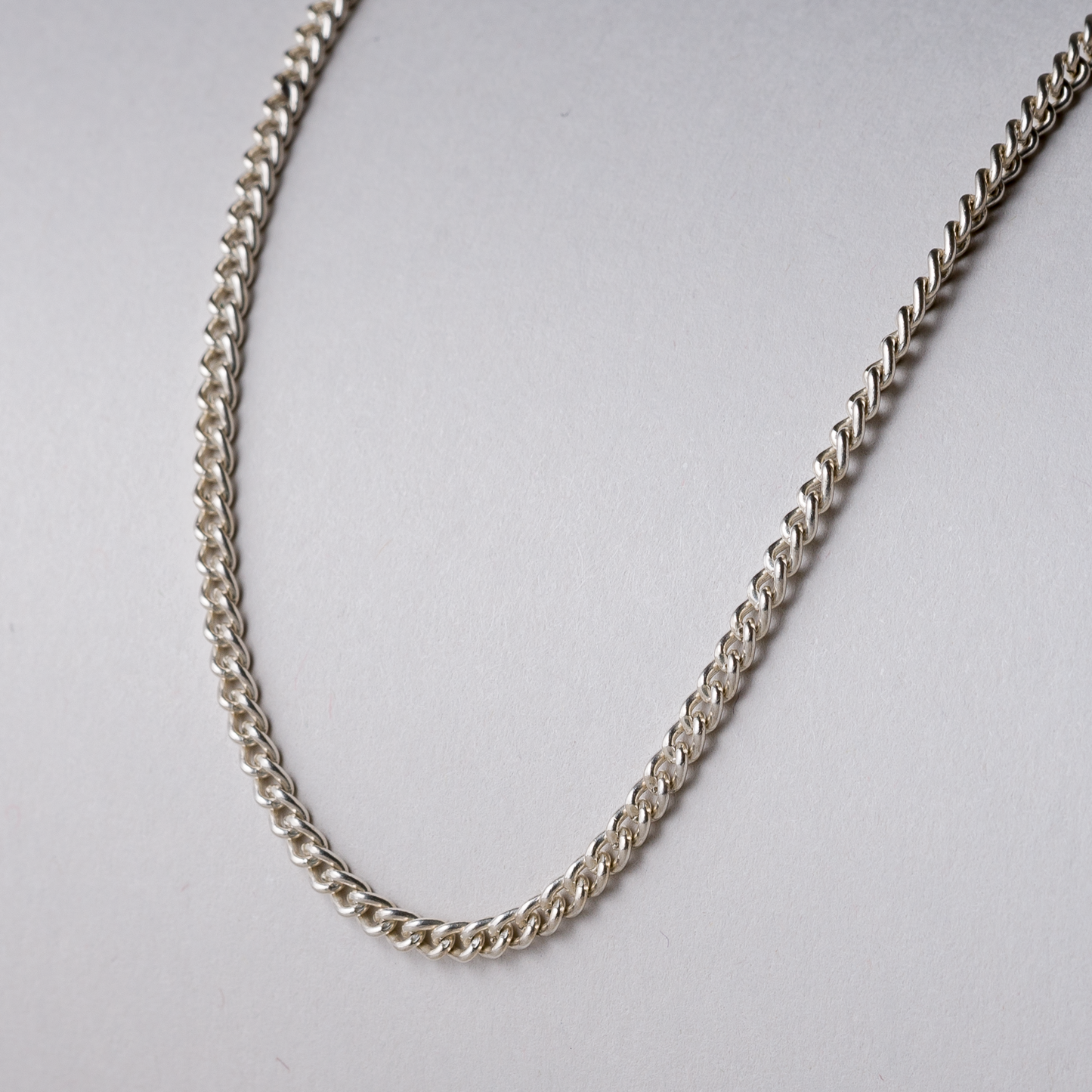 Halskette 2 mm 835er Silber 7,31 g 50 cm0