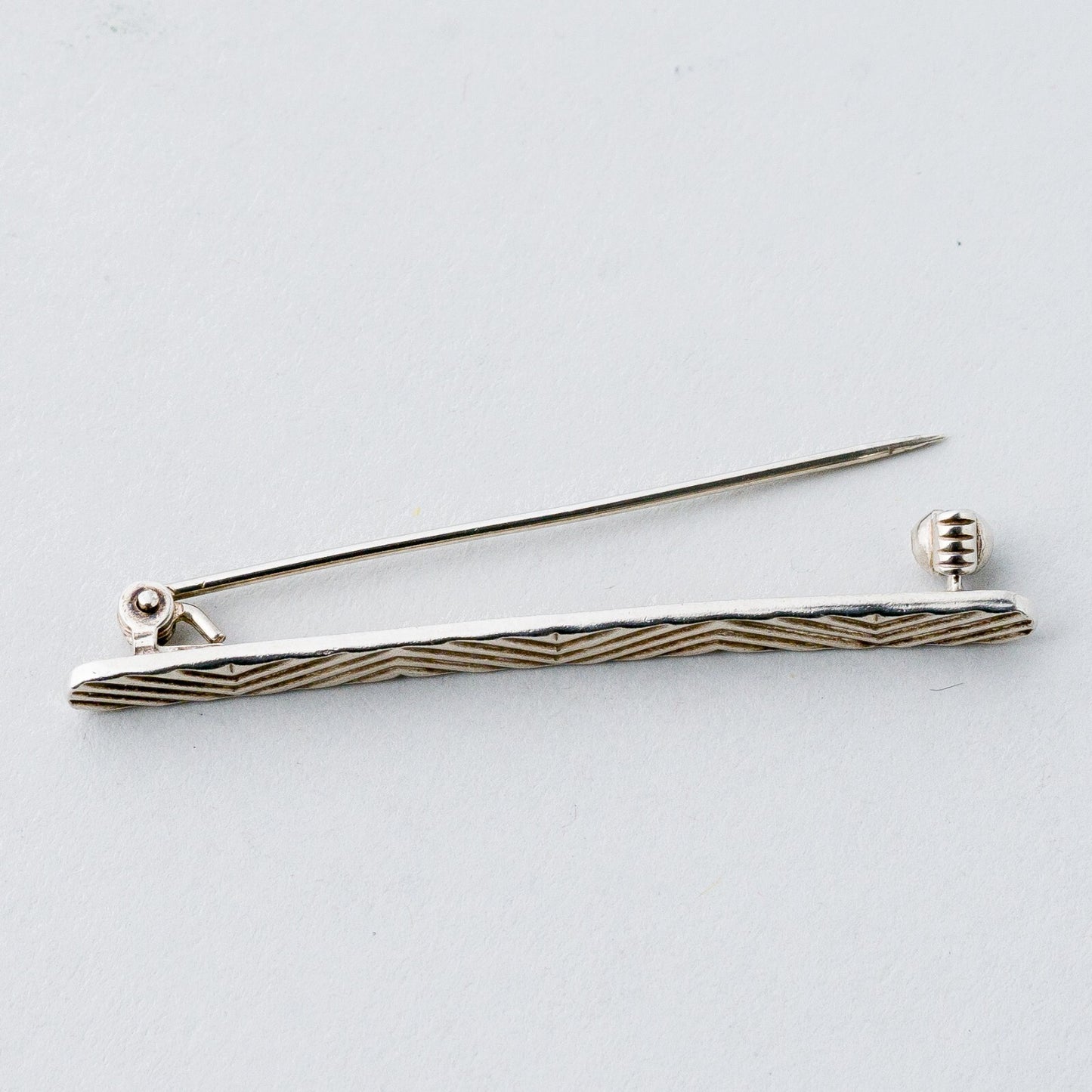 Silber Brosche Spange 925 Relief 3,25 g5