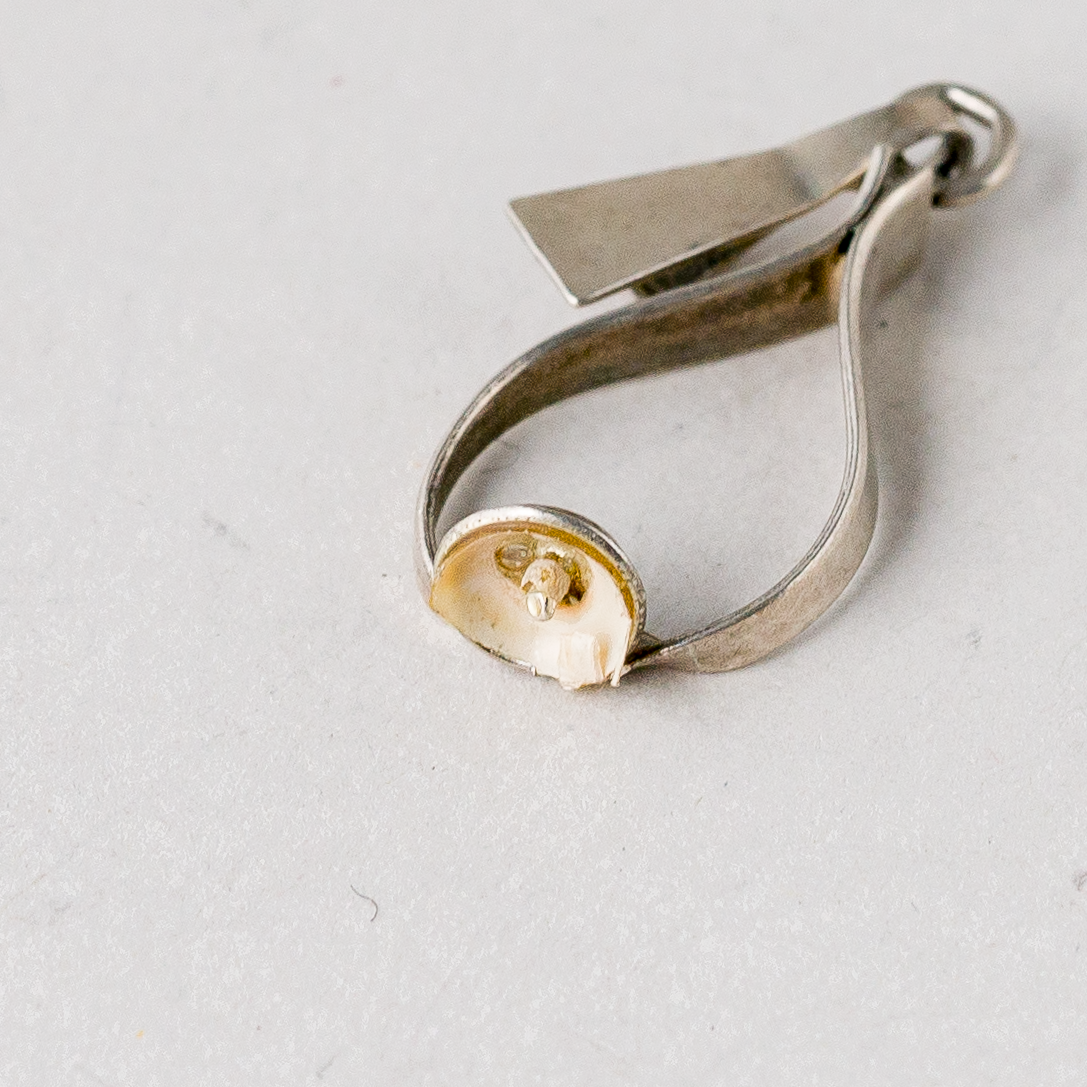 Anhänger ohne Perle 835er Silber 1,4 g 3,5 cm1