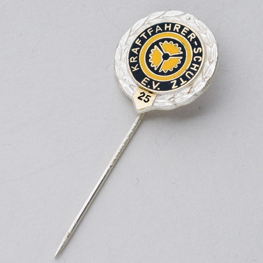Silber Anstecknadel Pin 935 Kraftfahrer-Schutz EV 3,94 g0