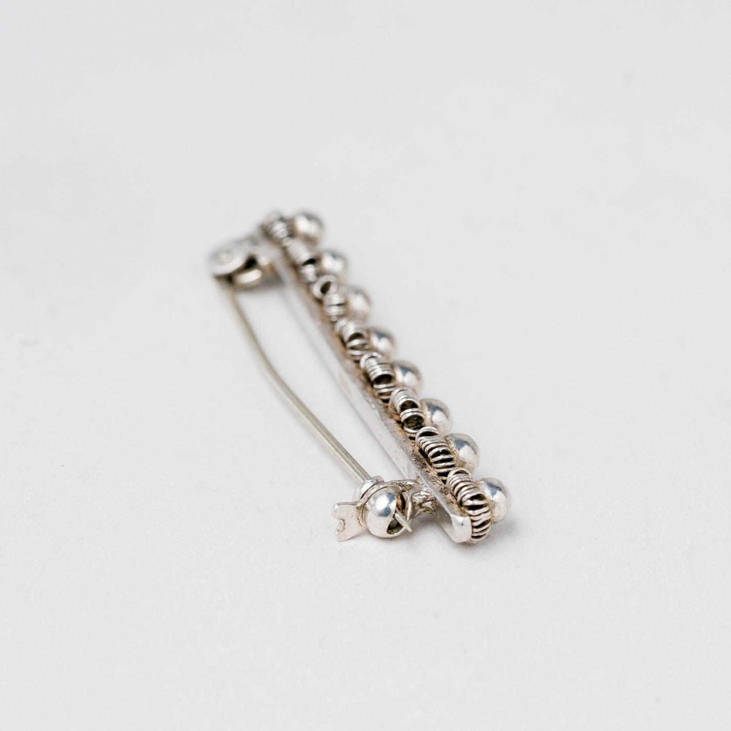 Brosche 800 Silber Kugeln 4,1 cm 2,64 g2