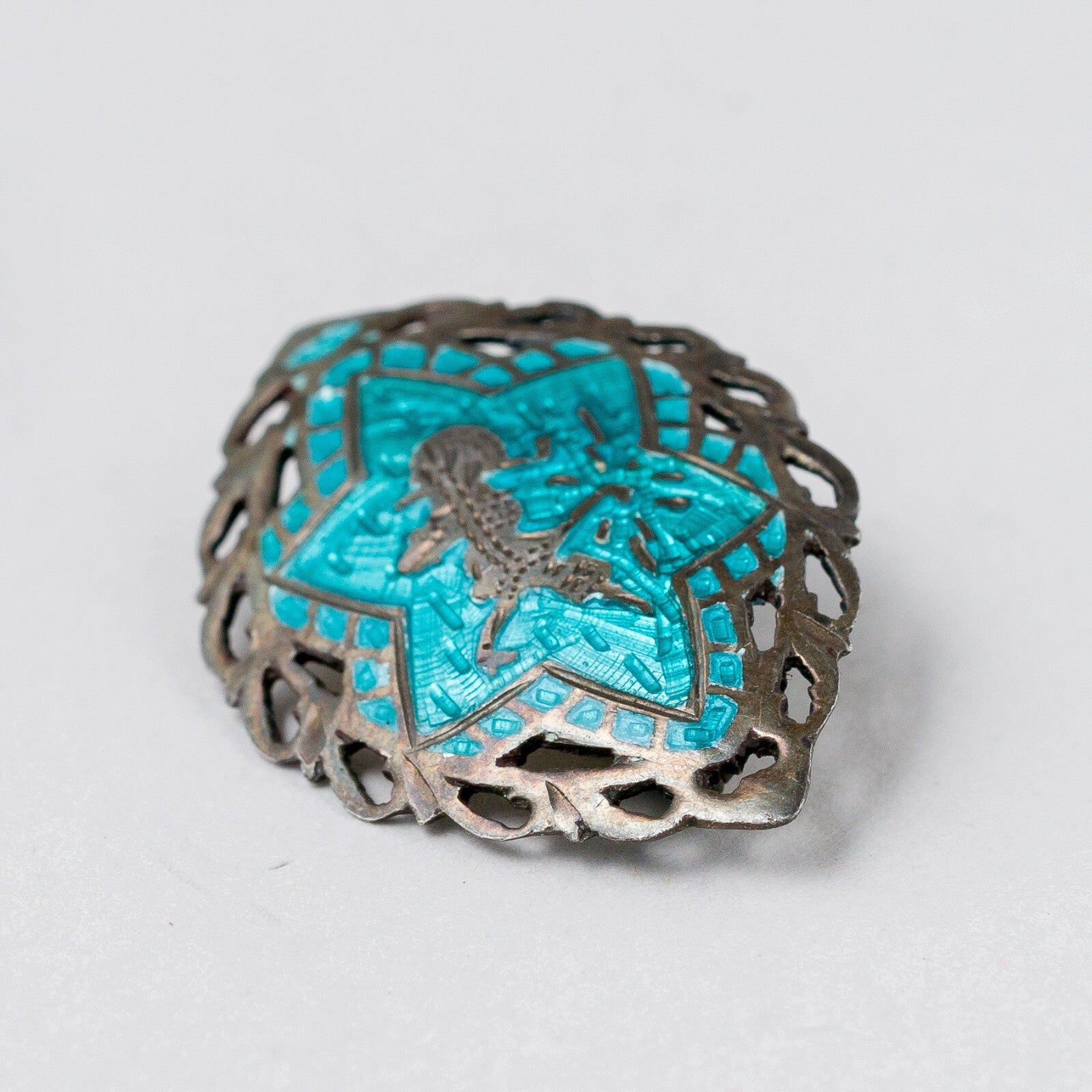 Silber Brosche 925 3 cm 3,36 g1