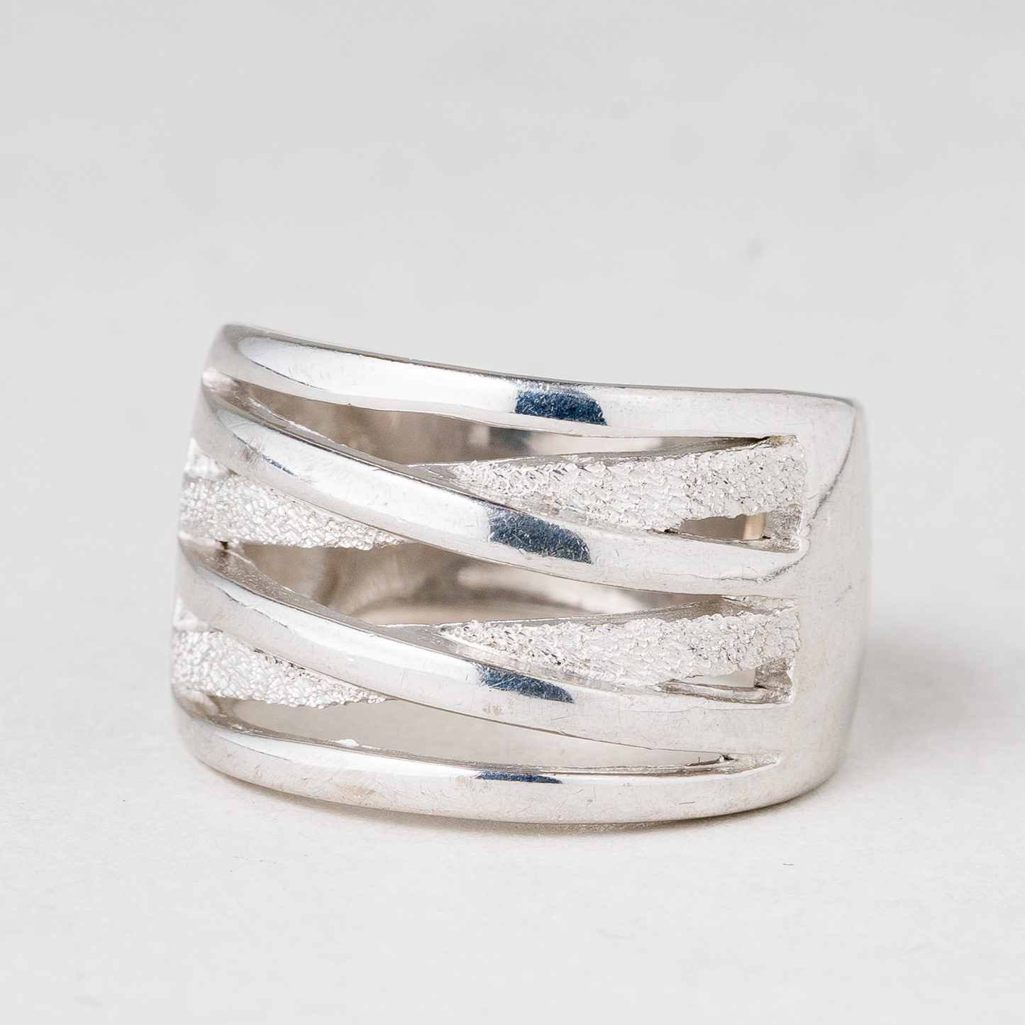 Ring 925er Silber 6,7 g Größe 55 (17,5 mm Ø)0