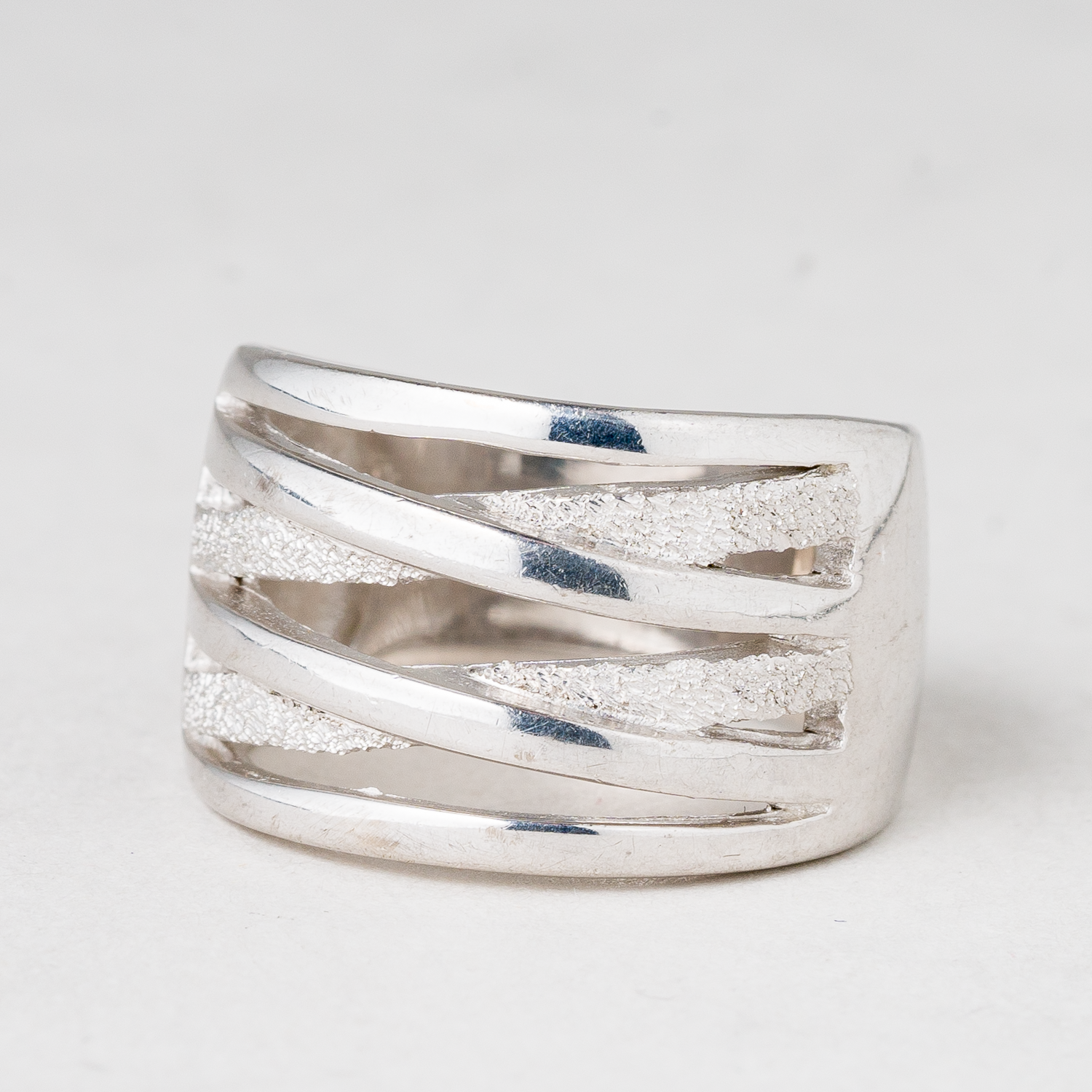 Ring 925er Silber 6,7 g Größe 55 (17,5 mm Ø)0
