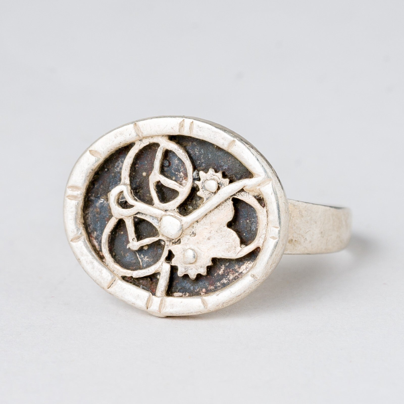 Silber Ring 925 Größe 62 (19,7 mm Ø) 5,32 g0