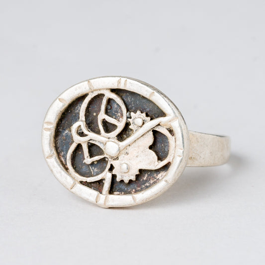 Silber Ring 925 Größe 62 (19,7 mm Ø) 5,32 g0