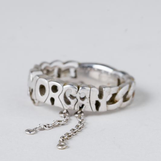 Ring mit Ketten "Morgan" 925er Silber 5,07 g Größe 54 (17,2 mm Ø)0