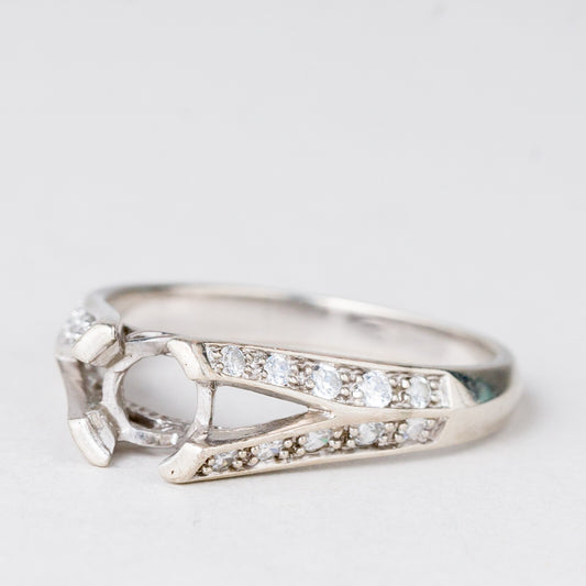 Ring Steinbesatz 3,21 g 925er Silber Größe 58 (18,4 mm Ø)0