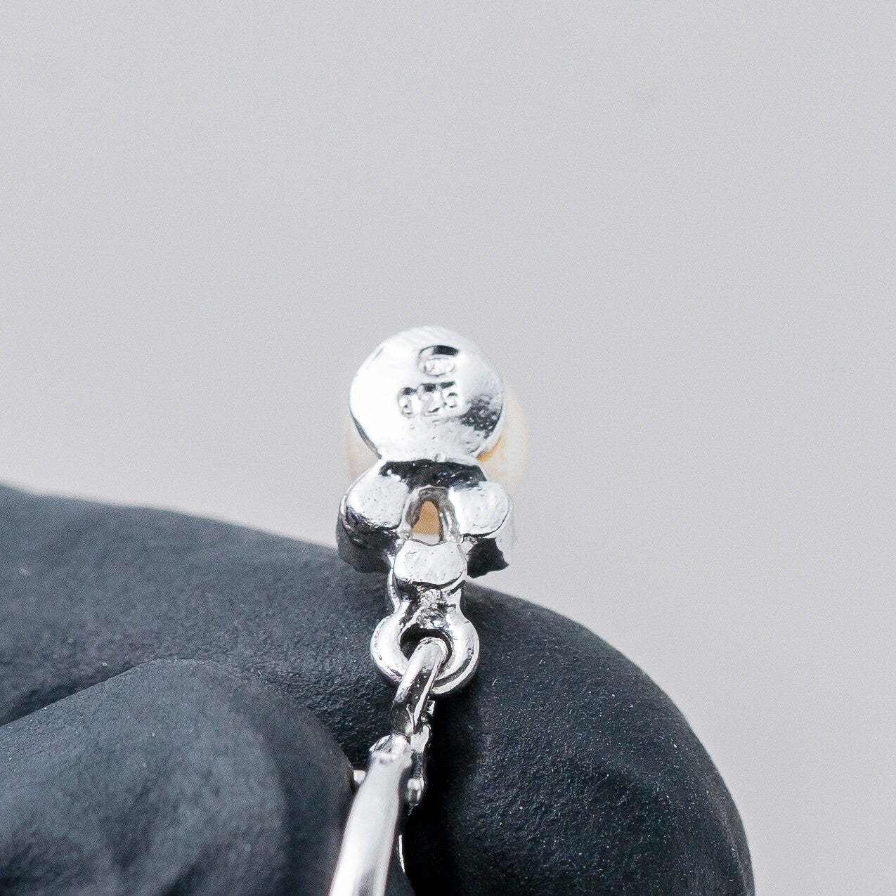 Silber Ohrringe Hängeohrring 925 Perlen 2,49 g7