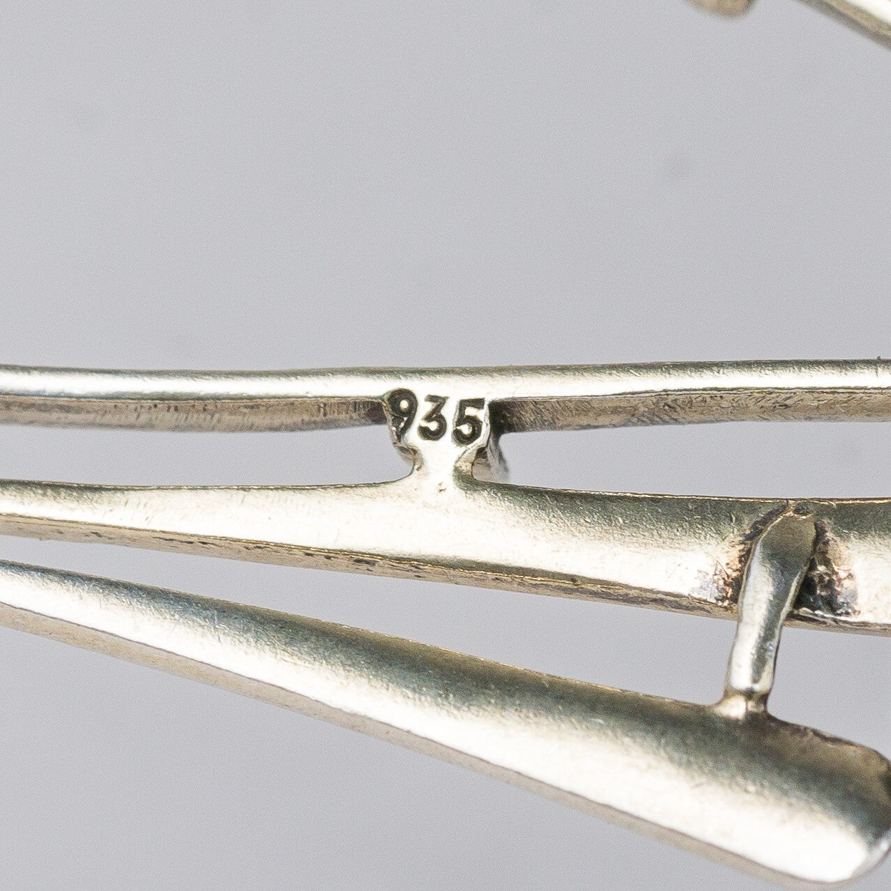 Brosche 835 Silber Ohne Stein 4 cm 4,51 g5