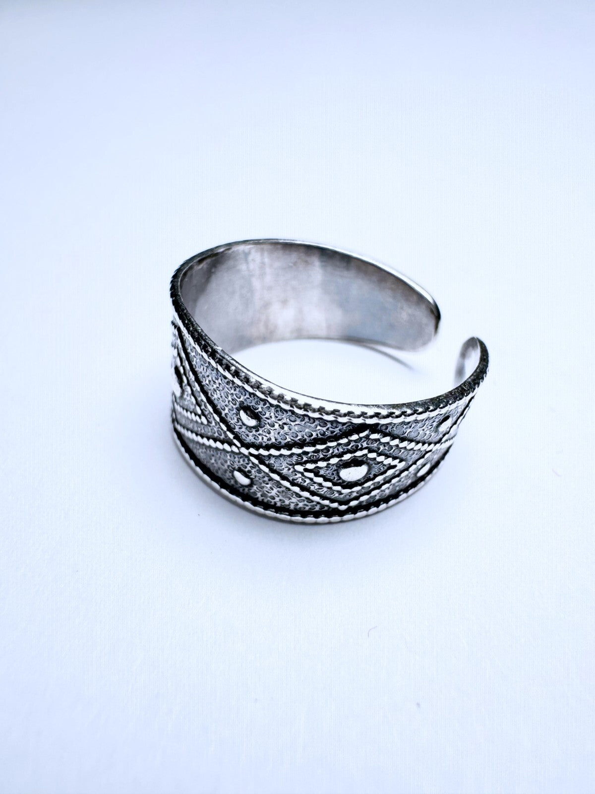 Ring 800er Silber Größe 52 flexibel Orientalisch 2,85g1