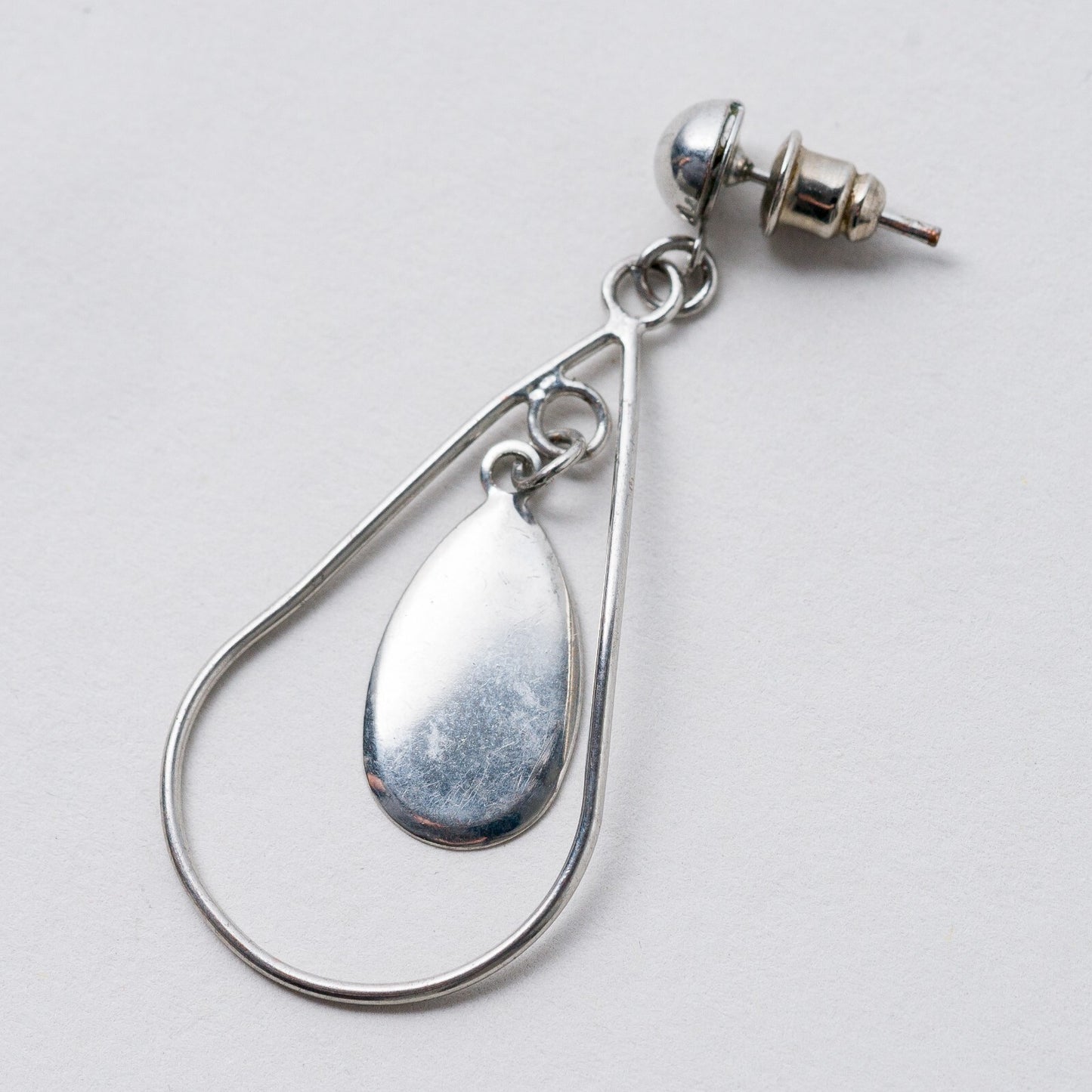 Einzelner Ohrring Hängeohrring Silber 1,55 g0