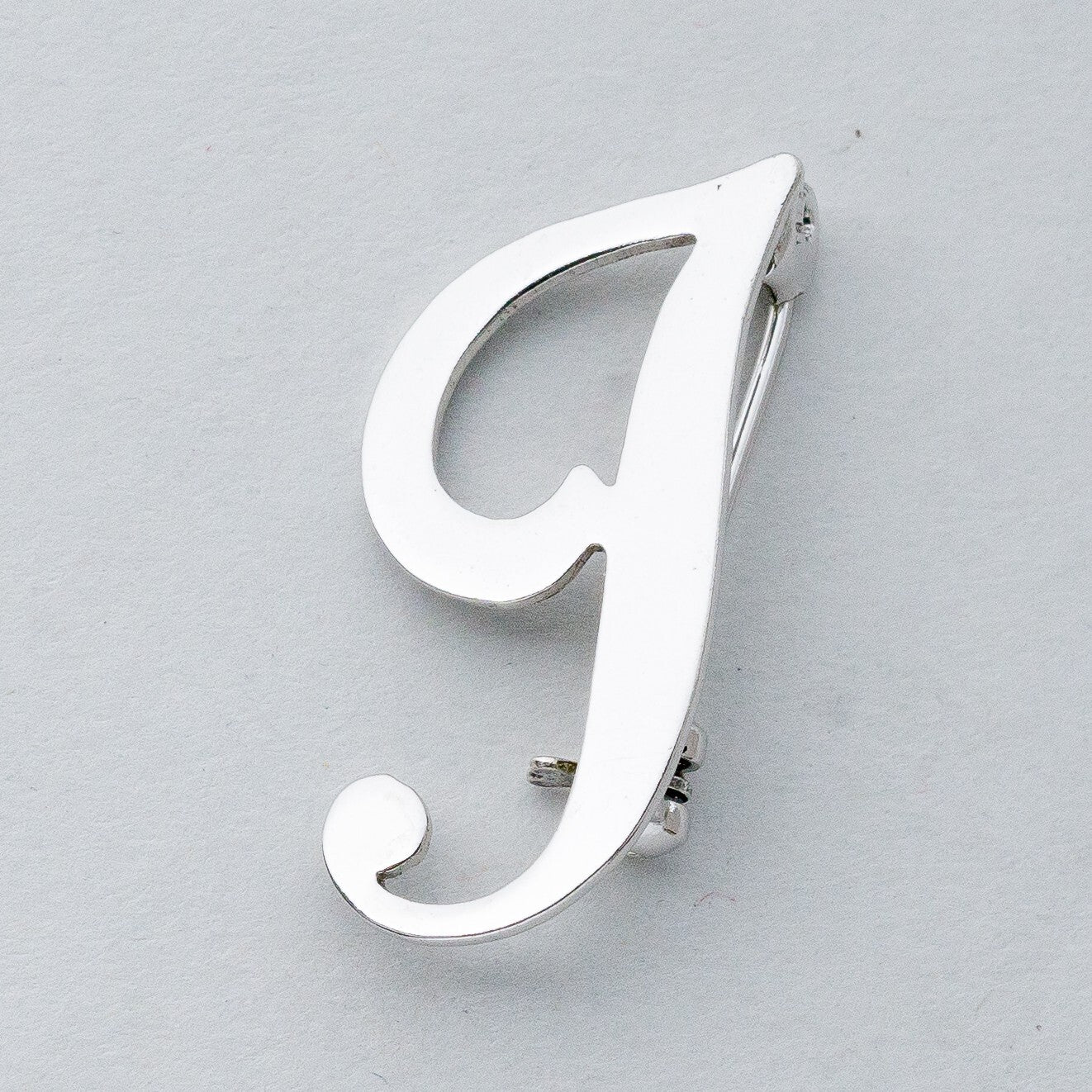 Silber Brosche Spange 835 "J" 2,14 g0
