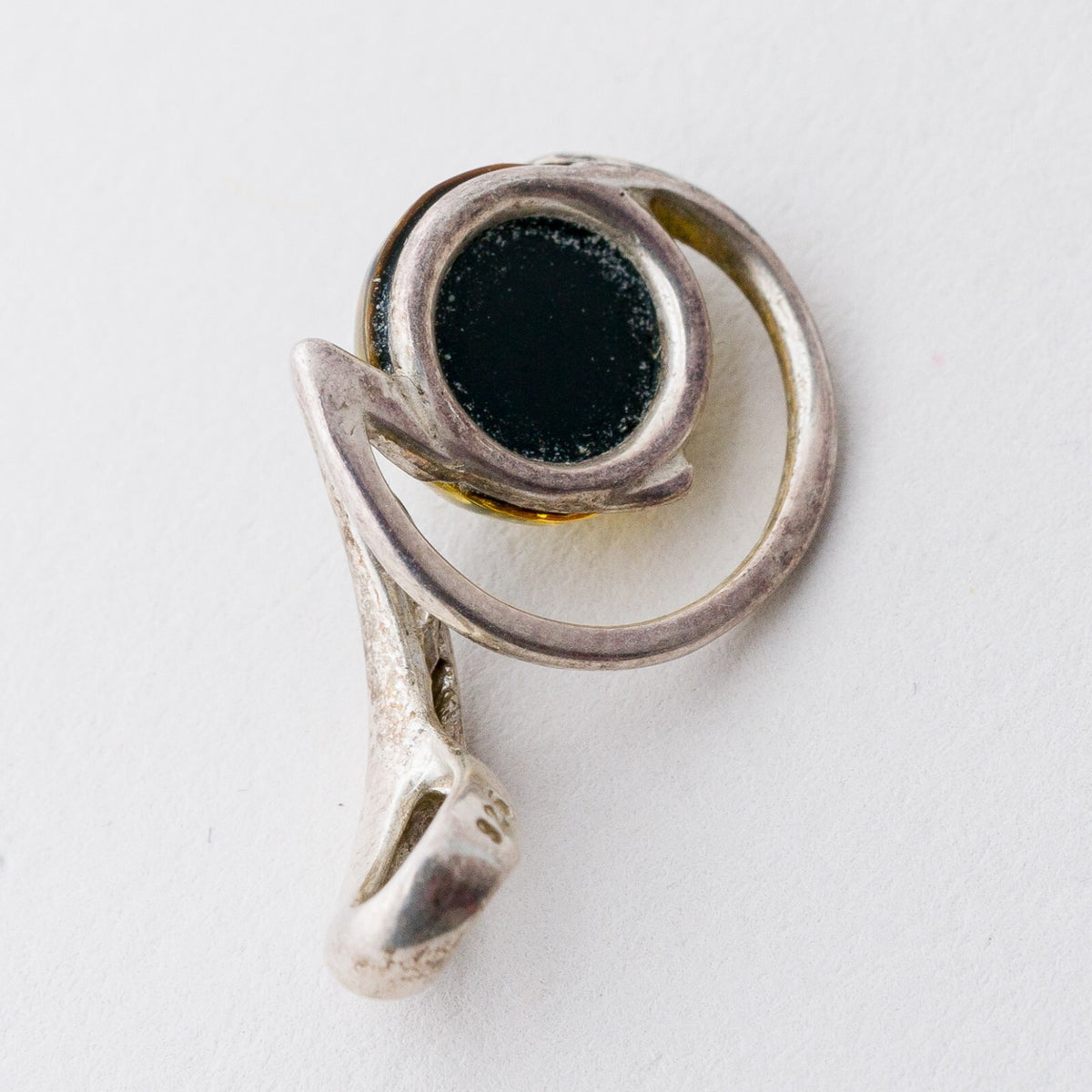 Anhänger Silber 925 Bernsteinimitat 2,5 cm 2,19 g6