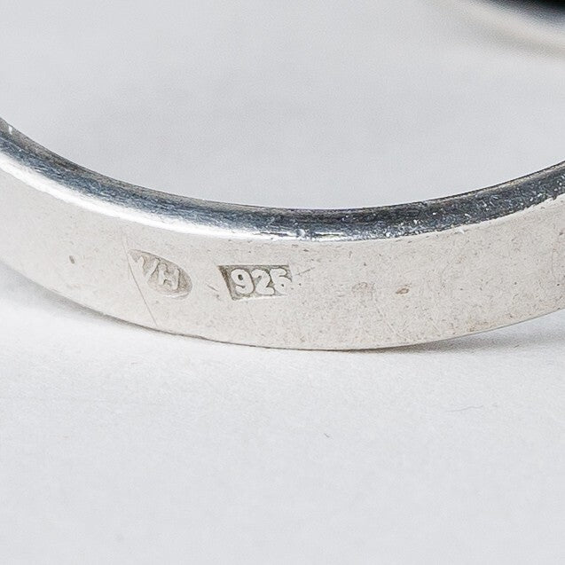 Silber Ring 925 Bernstein Größe 61 (19,4 mm Ø) 8,89 g5