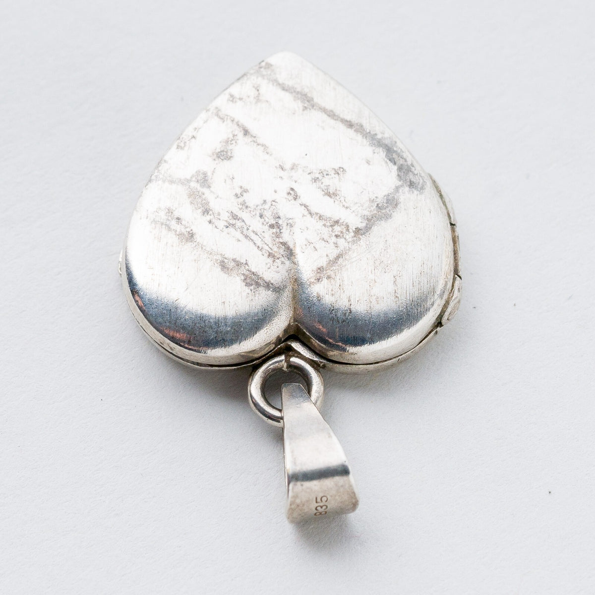 Anhänger 835 Silber Medaillon Herz 3,2 cm 5,52 g1