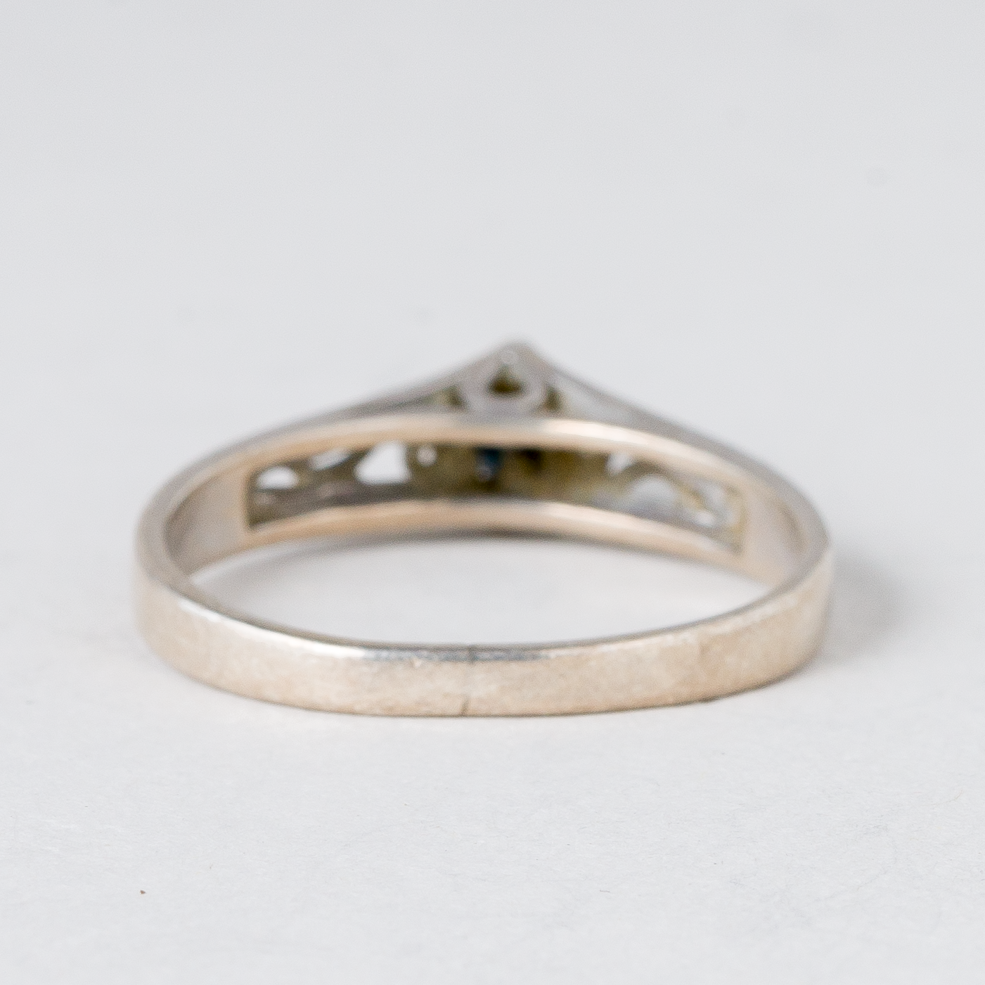 Ring Blauer Stein Silber 1,65 g Größe 53 (16,8 mm Ø)2