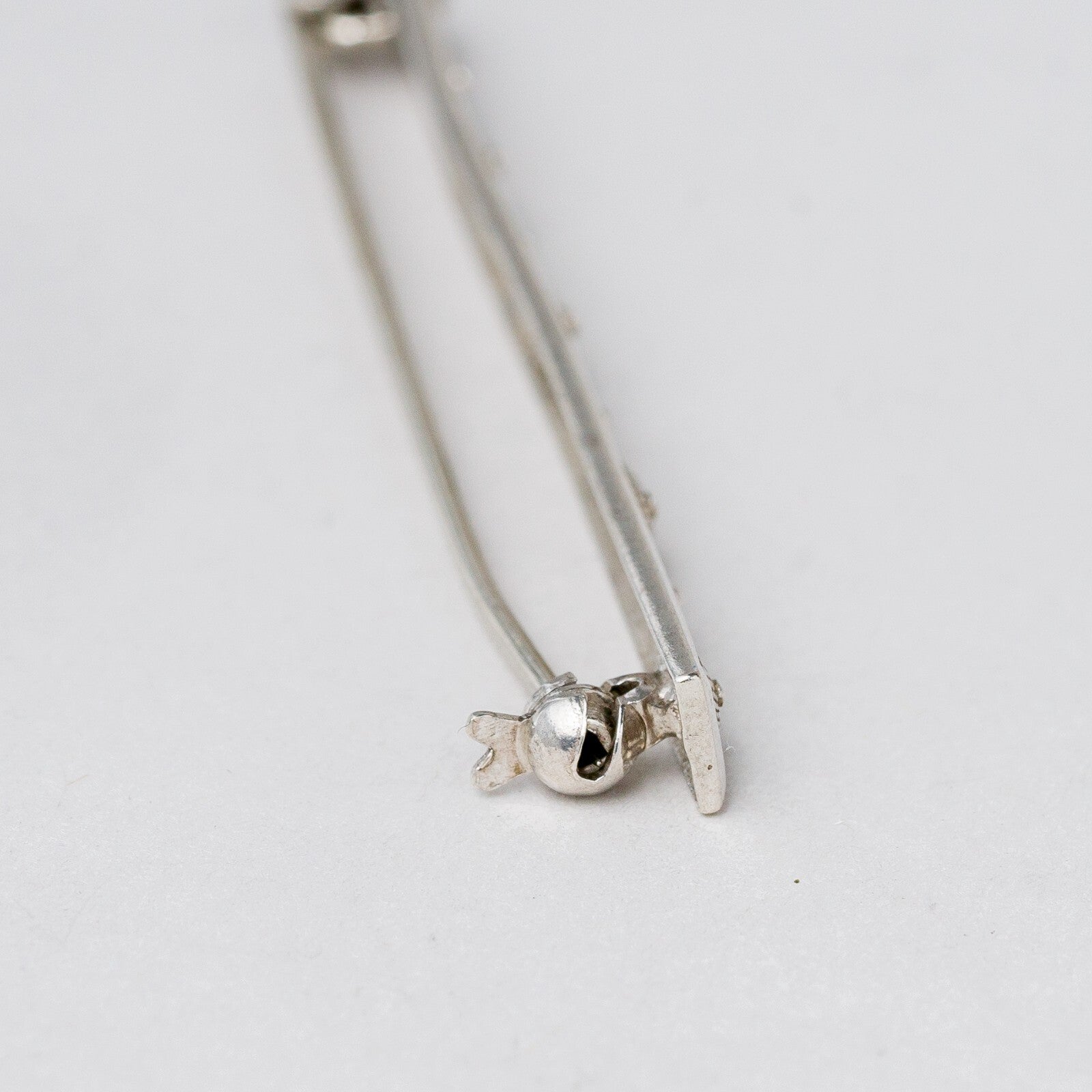 Brosche 835 Silber filigran 6,6 cm 2,47 g2