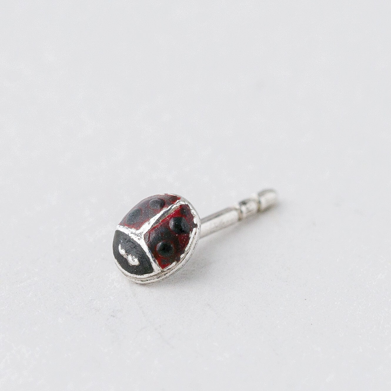 Einzelner Ohrring Ohrstecker Silber Käfer 0,31 g0