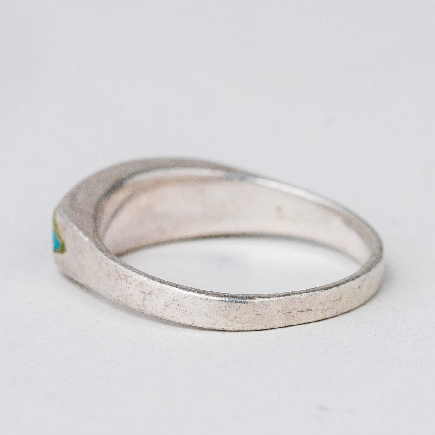 Silber Ring 925 Blauer Stein Größe 56 (17,8 mm Ø) 2,66 g2