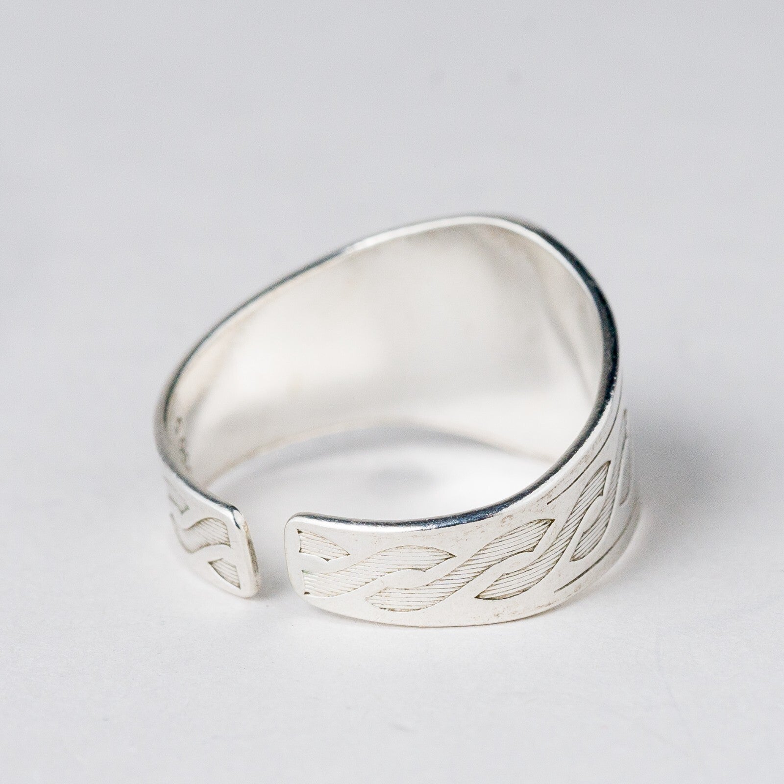 Silber Ring 830 Größe flexibel ca. 56 2,83 g3