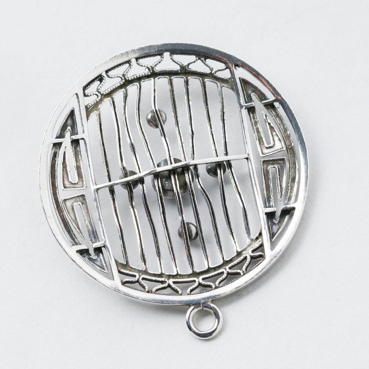 Anhänger Silber Blaue Steine 3,8 cm 4,39 g4