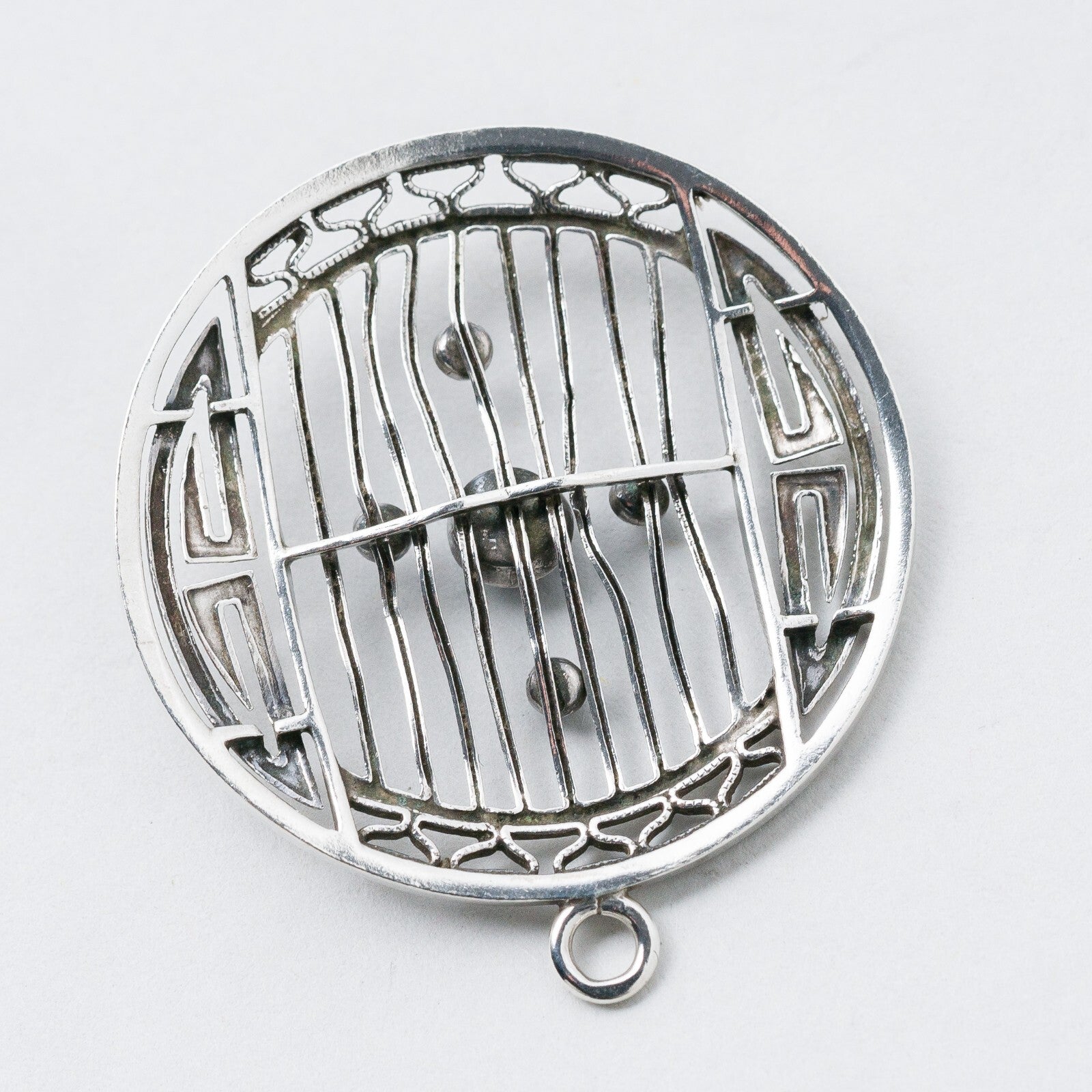 Anhänger Silber Blaue Steine 3,8 cm 4,39 g4
