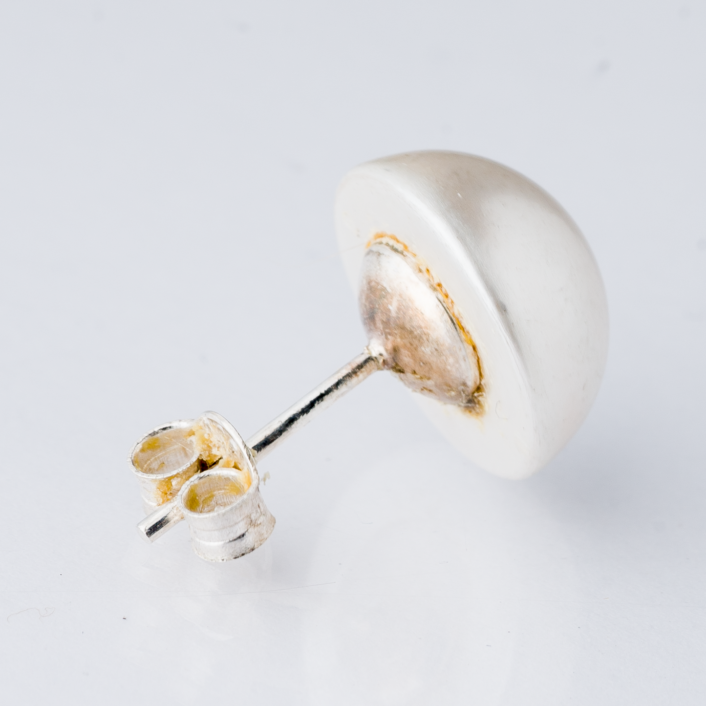 Einzelner Ohrring Ohrstecker Perle Silber 0,74 g1