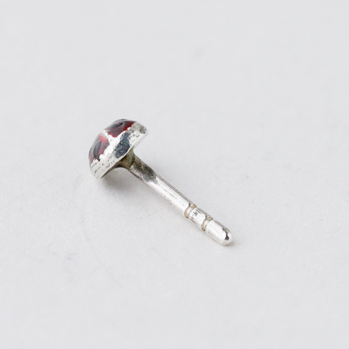 Einzelner Ohrring Ohrstecker Silber Käfer 0,31 g2